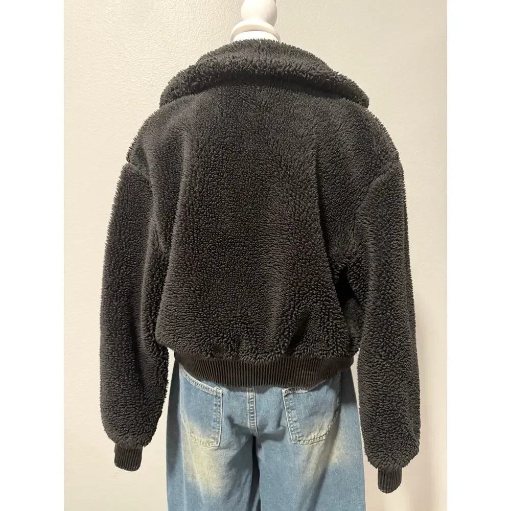 Nasty Gal Fleece Bomber Jacket - Picture 4 of 6